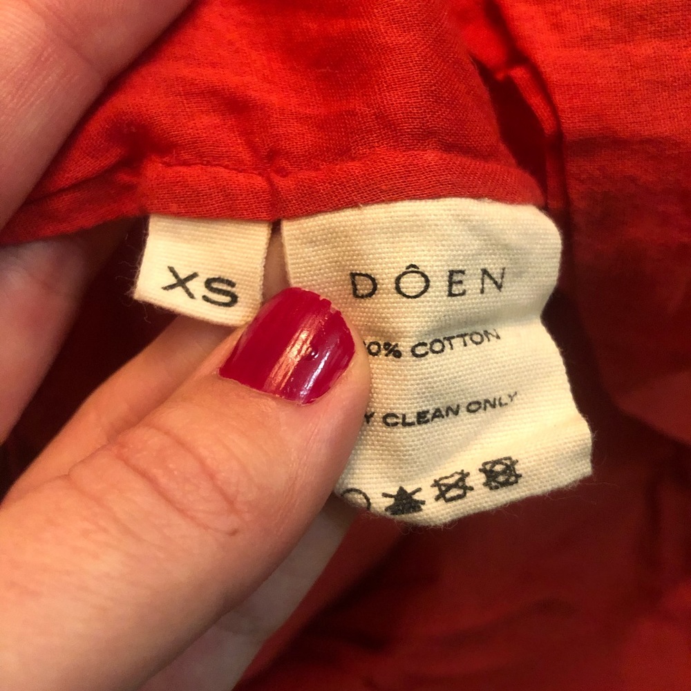 **SOLD** Doen Sol dress in Tomato red - Picture 6 of 6